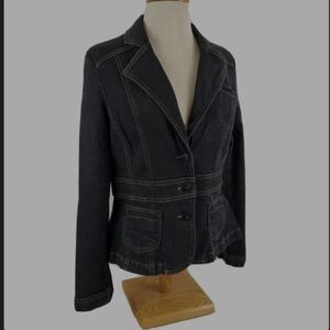 NWOT Women's Black Denim Jacket